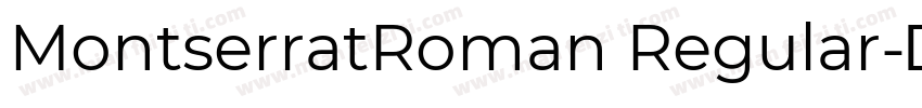 MontserratRoman Regular字体转换